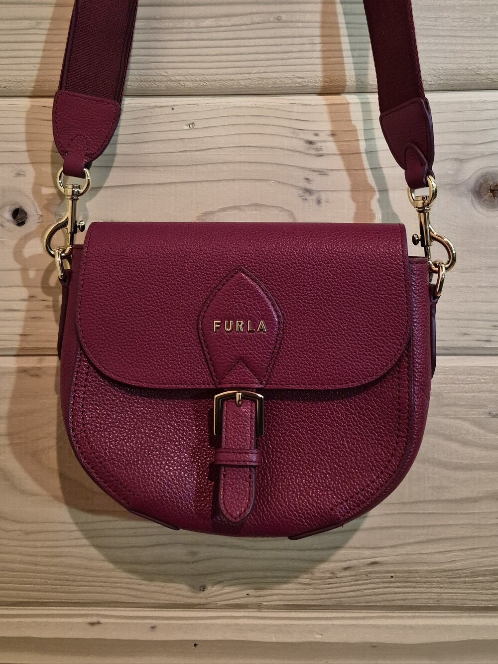 Furla Burgundy Crossbody Bag